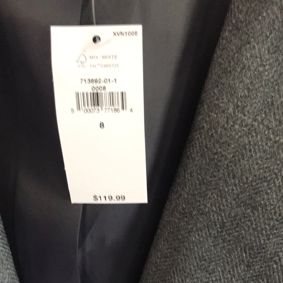 NWT! Banana Republic Women’s Dark Gray blazer single button - Picture 5 of 6